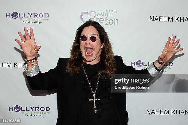 Ozzy Osbourne attends the 13TH Annual Design Care Benefiting The HollyRod Foundation - Arrivals on July 23, 2011 in Beverly Hills, California.