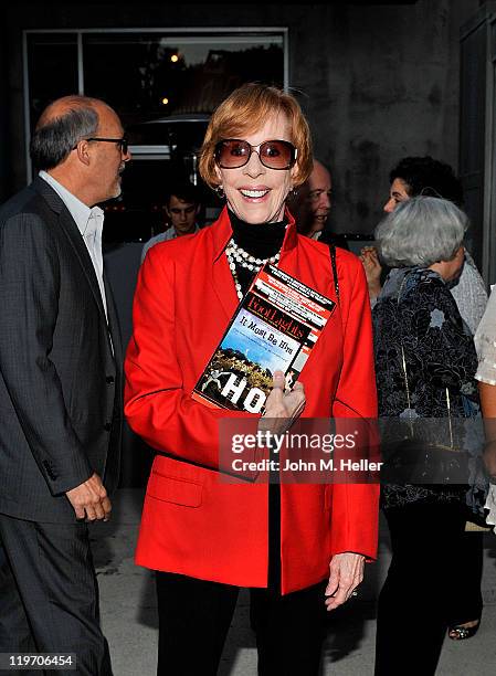 Actress/comedian Carol Burnett attends the opening night of "It Must Be Him" at the Edgemar Center For The Arts on July 23, 2011 in Santa Monica,...