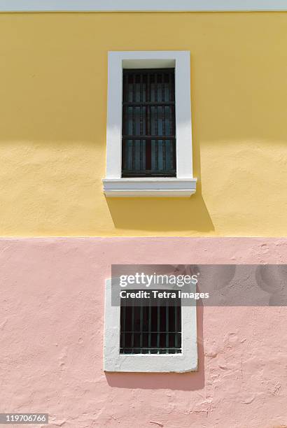 puerto rico, old san juan, historic house exterior - velha san juan imagens e fotografias de stock