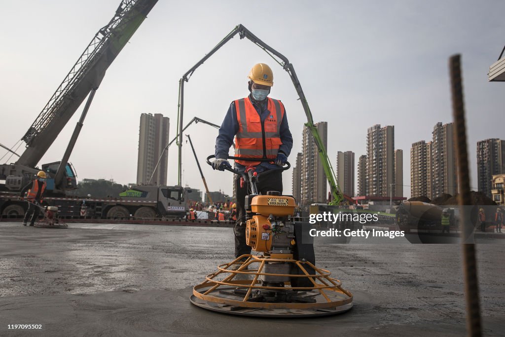 Wuhan Two New Hospitals Are Under Construction