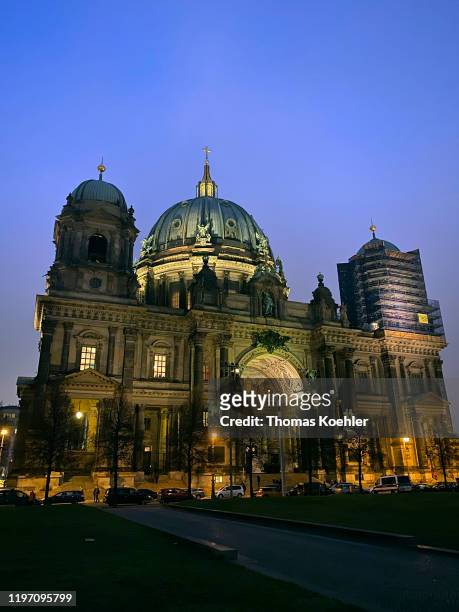 Berlin Cathedral on February 26, 2020 in Berlin, Germany.