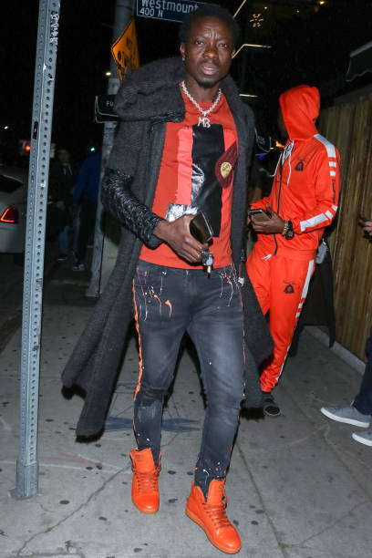 Michael Blackson is seen on January 28, 2020 in Los Angeles, California.