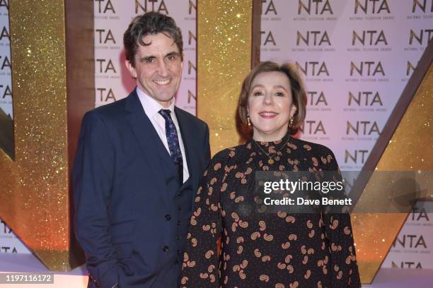 Stephen McGann and Annabelle Apsion attend the National Television Awards 2020 at The O2 Arena on January 28, 2020 in London, England.