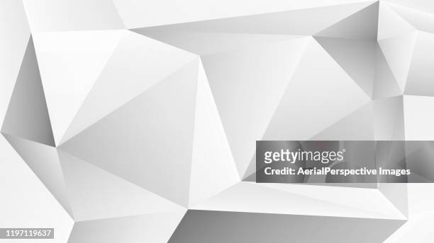 white polygons abstract background - diamond gemstone stock pictures, royalty-free photos & images