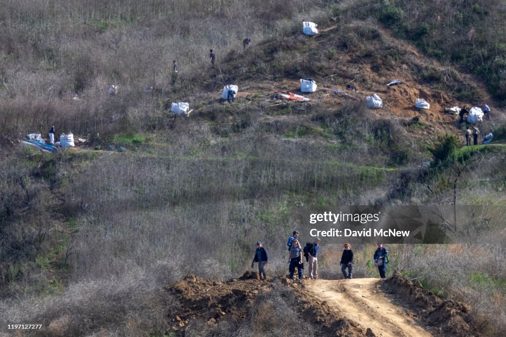 NTSB Investigators Continue To Work On Site Of Kobe Bryant's Helicopter Crash