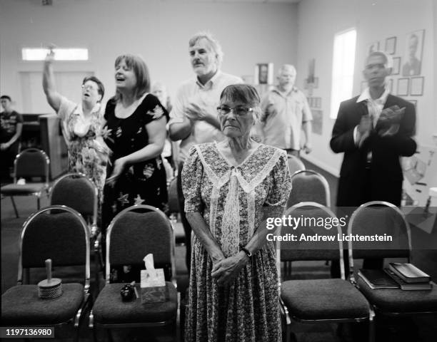 Waco survivor Ofelia Santoyo, who lost her daughter and five grand children in the April 19th, 1993 fire, attends a Branch Davidian worshipper...