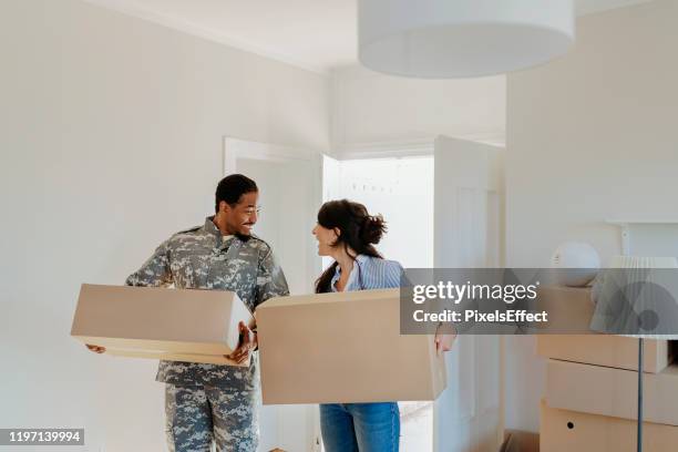 this house is everything we hoped it would be - military imagens e fotografias de stock