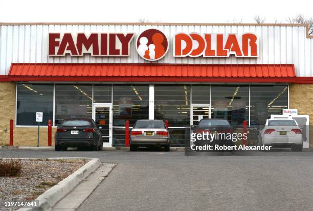 Family Dollar store in Chimayo, New Mexico, a small hispanic village located between Santa Fe and Taos.