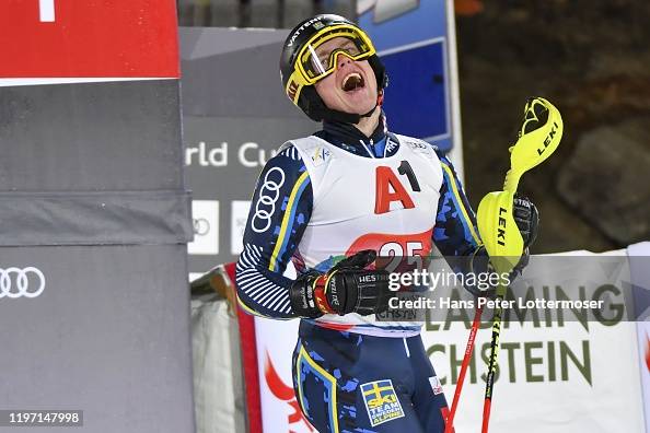Kristoffer Jakobsen of Sweden competes in the first run during the ...