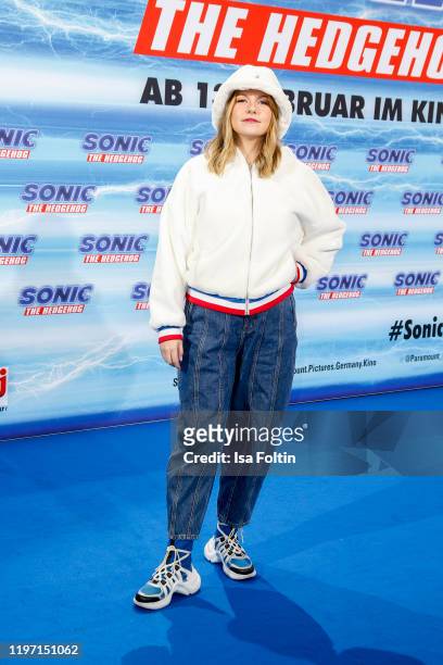 Youtube star Kelly aka missesvlog attends the premiere of "Sonic the Hedgehog" at Zoo Palast on January 28, 2020 in Berlin, Germany.