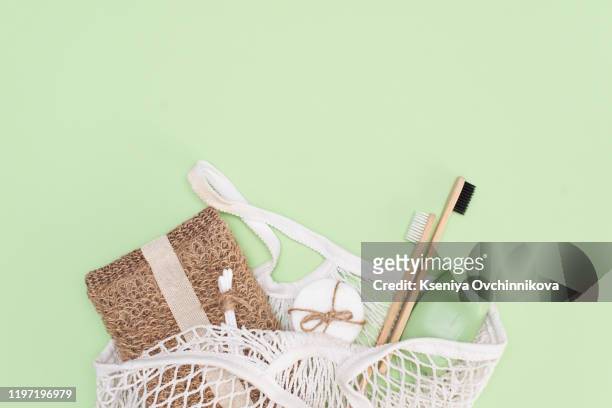 eco-friendly bamboo teethbrush - toiletries stock pictures, royalty-free photos & images