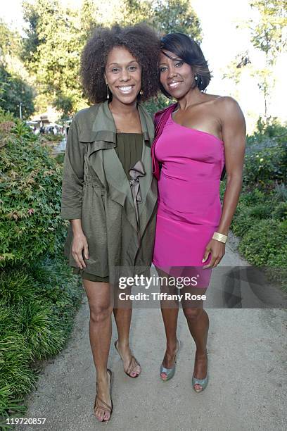 Sarah Culberson and actress Actress Regina King attend the 13th Annual Design Care Benefiting The HollyRod Foundation - Inside on July 23, 2011 in...