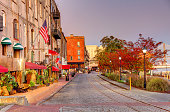 Historic River Street in Savannah, Georgia