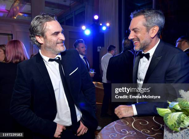 Joaquin Phoenix and Todd Phillips attend the After Party for the 31st Annual Palm Springs International Film Festival Film Awards Gala at Palm...