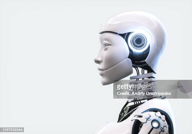 artificial intelligence robot - artificial intelligence stockfoto's en -beelden
