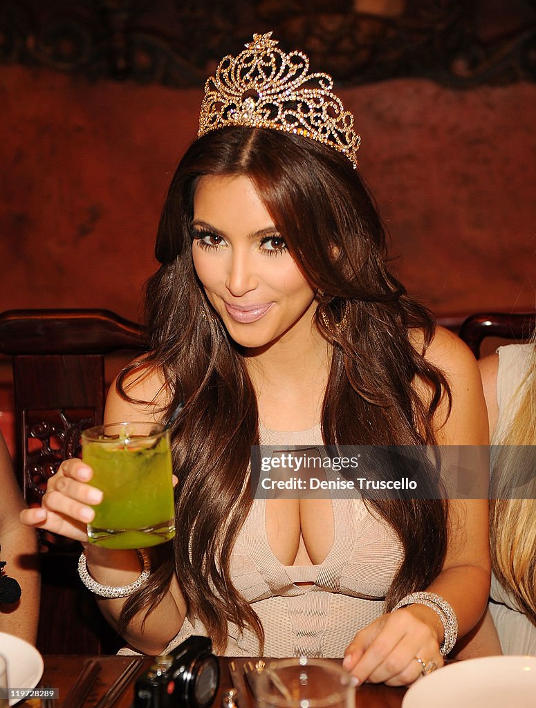 Kim Kardashian Celebrates Her Bachelorette Party at TAO