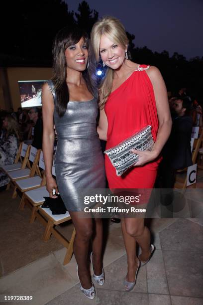 Shaun Robinson and Nancy O'Dell attend the 13th Annual Design Care Benefiting The HollyRod Foundation - Inside on July 23, 2011 in Beverly Hills,...