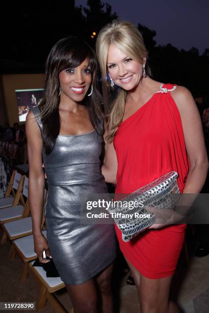 Shaun Robinson and Nancy O'Dell attend the 13th Annual Design Care Benefiting The HollyRod Foundation - Inside on July 23, 2011 in Beverly Hills,...