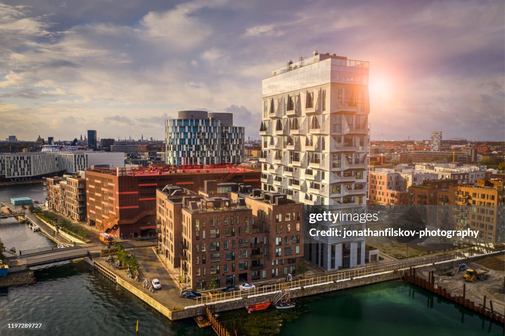 Copenhagen cityscape: Modern architecture at the sea