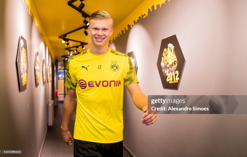 Erling Haaland Arrives At Borussia Dortmund