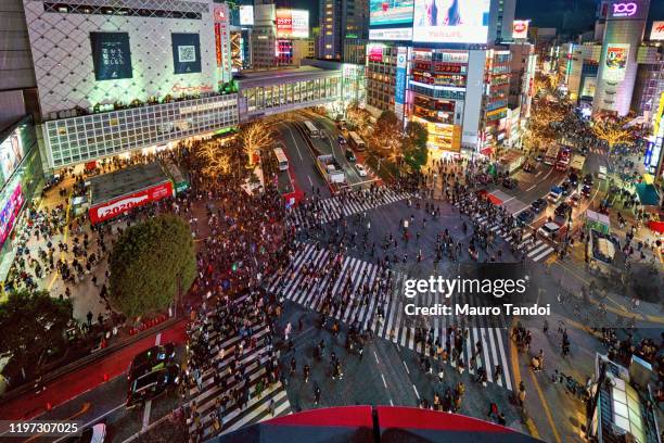 shibuya crossing, tokyo, japan - mauro tandoi foto e immagini stock