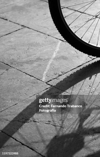 bike wheel - peloton tread stock pictures, royalty-free photos & images