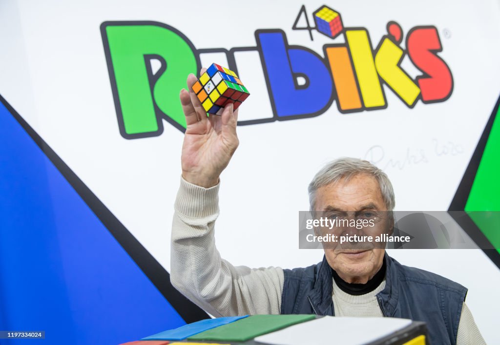 Ruby Inventor Erno Rubik, inventor of the Rubik's Cube, holds the
