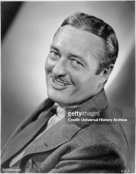 Edmund Lowe, Publicity Portrait for the Film, "Under Cover of Night", MGM, 1937.