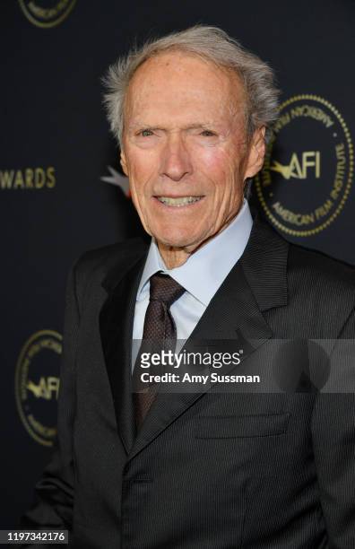 Director-producer Clint Eastwood attends the 20th Annual AFI Awards at Four Seasons Hotel Los Angeles at Beverly Hills on January 03, 2020 in Los...
