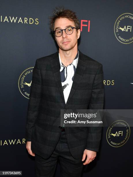 Actor Sam Rockwell attends the 20th Annual AFI Awards at Four Seasons Hotel Los Angeles at Beverly Hills on January 03, 2020 in Los Angeles,...