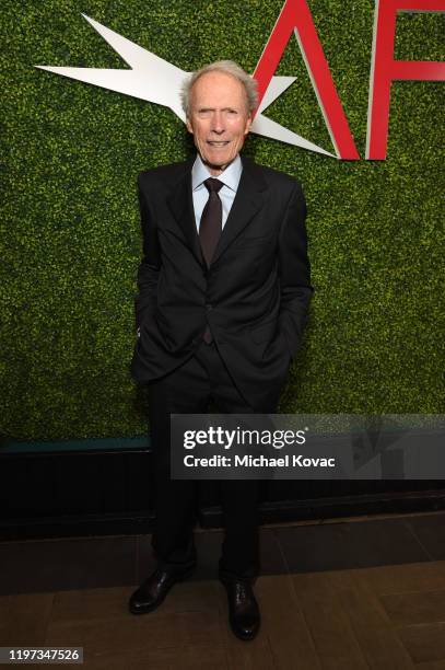 Clint Eastwood attends the 20th Annual AFI Awards at Four Seasons Hotel Los Angeles at Beverly Hills on January 03, 2020 in Los Angeles, California.