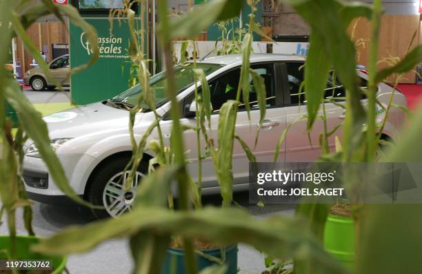 View taken on the stand of "Passion Cereales", a French association for the promotion of cereals at the Paris Motor Show 28 September 2006. The...