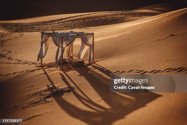 photo scenary in sahara desert at sunset - sahara　sunrise stock pictures, royalty-free photos & images