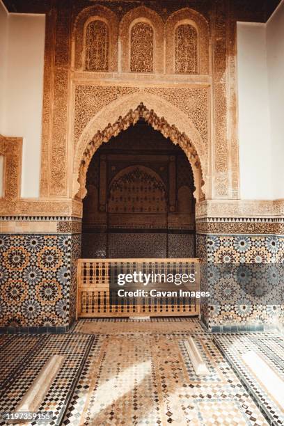 medina and zoco detail streets in marrakesh - morocco interior ストックフォトと画像