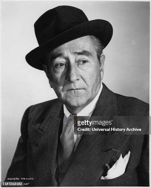 Adolphe Menjou, Publicity Portrait for the Film, "The Sniper", Columbia Pictures, 1952.