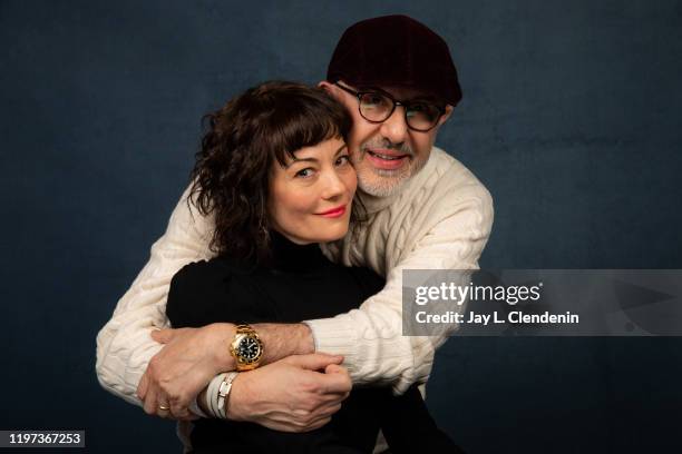 Subject/producer Natasha Gregson Wagner and director Laurent Bouzereau from 'Natalie Wood: What Remains Behind' are photographed in the L.A. Times...