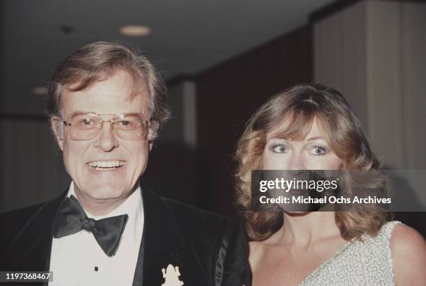 American actor, screenwriter and director Robert Culp with his wife Candace Faulkner, circa 1984.