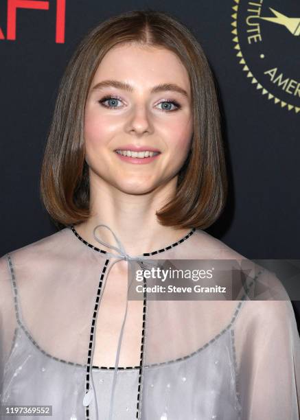 Thomasin McKenzie arrives at the 20th Annual AFI Awards at Four Seasons Hotel Los Angeles at Beverly Hills on January 03, 2020 in Los Angeles,...