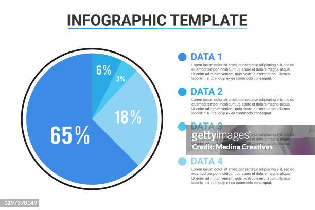 pie chart concept - circle graph stock illustrations