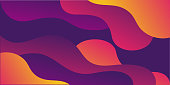 Abstract Multicolors Futuristic Modern Waving Background