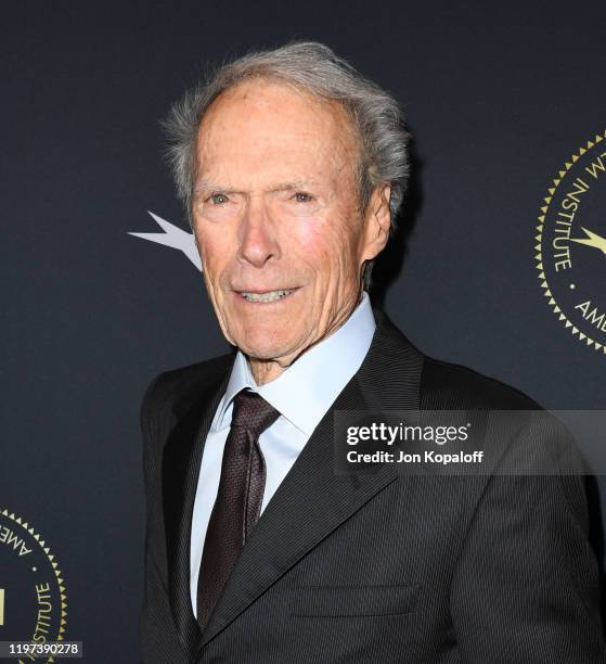 Clint Eastwood attends the 20th Annual AFI Awards at Four Seasons Hotel Los Angeles at Beverly Hills on January 03, 2020 in Los Angeles, California.