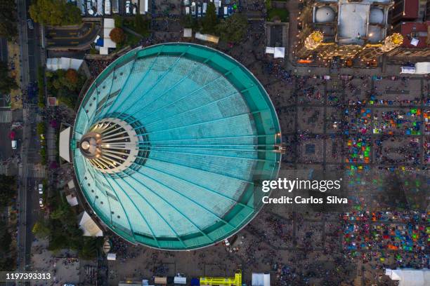 basílica of our lady guadalupe in mexico city - mexico city architecture stock pictures, royalty-free photos & images