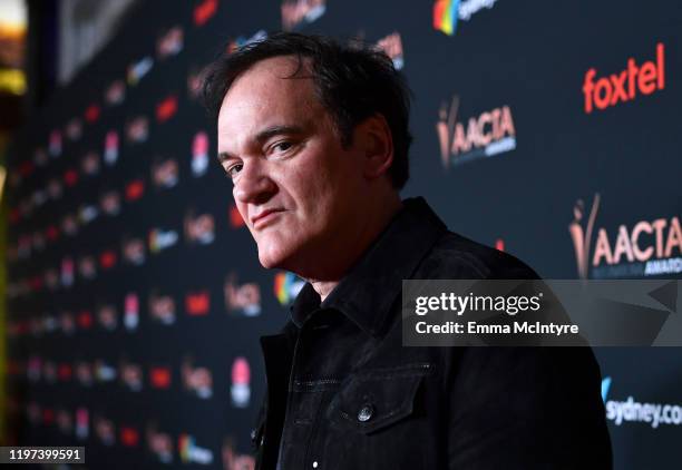 Quentin Tarantino attends the 9th Annual Australian Academy Of Cinema And Television Arts International Awards at SkyBar at the Mondrian Los Angeles...