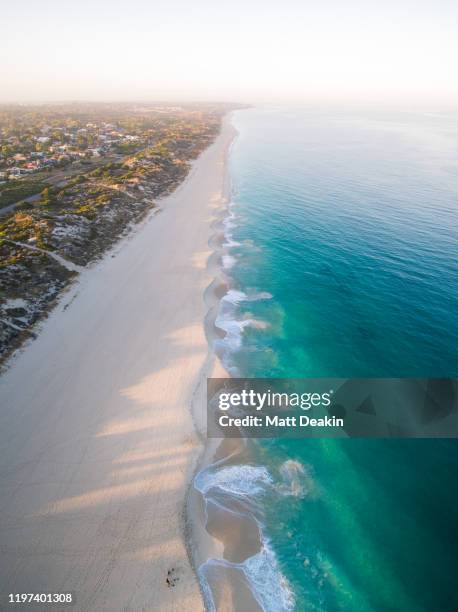 perth city beach - perth wa stock pictures, royalty-free photos & images