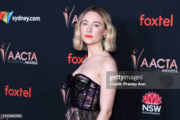 Saoirse Ronan attends 9th Annual Australian Academy Of Cinema And Television Arts International Awards at SkyBar at the Mondrian Los Angeles on...