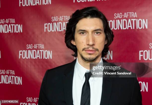 Actor Adam Driver attends SAG-AFTRA Foundation Conversations with "Marriage Story" at SAG-AFTRA Foundation Screening Room on January 03, 2020 in Los...