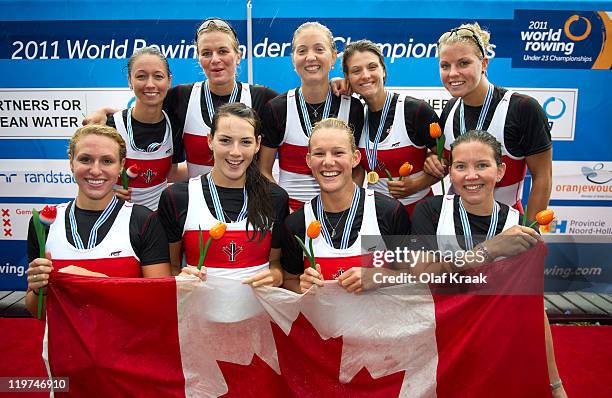 Kayla Pratt, Robyn Munro, Jessica loe, Anna Dawson, Genevieve Behrent, Zoe Stevenson, Linda Matthews, Kelsey Bevan and Frances Turner of Canada...