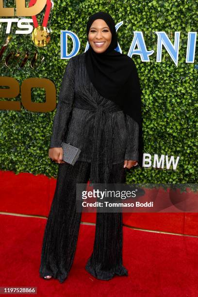 Ibtihaj Muhammad attends the 7th Annual Gold Meets Golden at Virginia Robinson Gardens and Estate on January 04, 2020 in Los Angeles, California.
