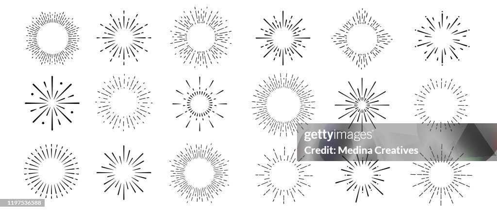 Sunburst Collection Vector