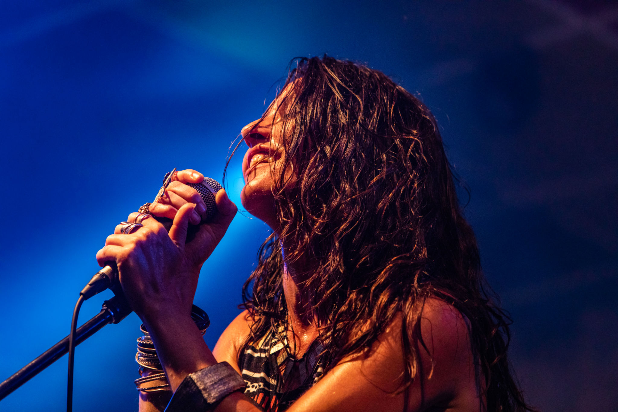 female singer performing on the stage female singer performing on the stage